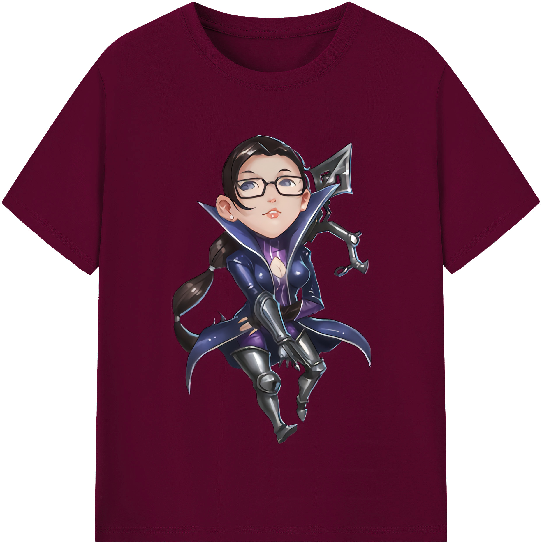 （画像用） リーグ・オブ・レジェンド League of Legends LOL レディースカジュアルプリントTシャツ（綿100％）